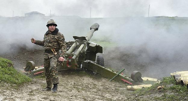 В зоне конфликта в Нагорном Карабахе. Фото © Sputnik / Асатур Есаянц
