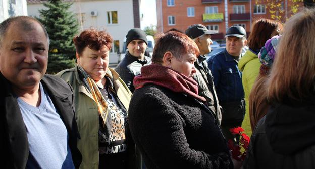 Пикет шахтеров в Гуково. 23 октября 2017 г. Фото Вячеслава Прудникова для "Кавказского узла"