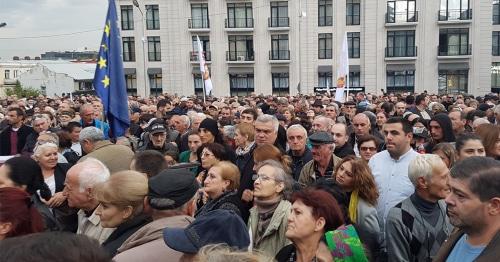 Митинг в Тбилиси 29 октября 2017 г. Фото: "Новости Грузии"