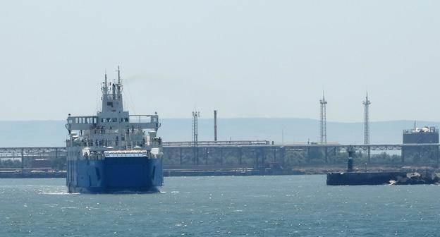 Паром в Керченском проливе. Фото Нины Тумановой для "Кавказского узла"