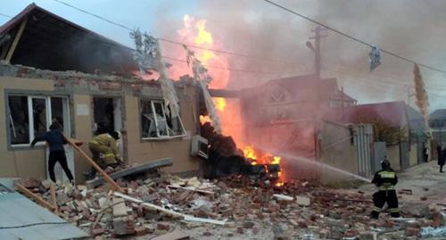 Последствия взрыва газа в Махачкале. Фото https://www.riadagestan.ru/news/disasters_and_catastrophes/v_makhachkale_proizoshel_vzryv_bytovogo_gaza_est_postradavshie/