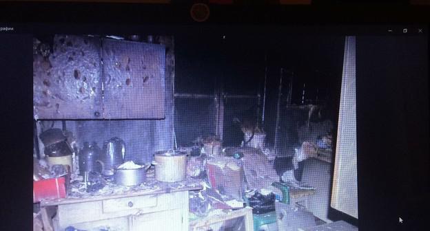 На месте пожара в новороссийском общежитии. Фото пресс-службы СУ СК РФ по Краснодарскому краю