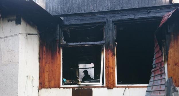 Квартира на Виноградной, 6 после пожара. Фото: Светлана Кравченко для "Кавказского узла".