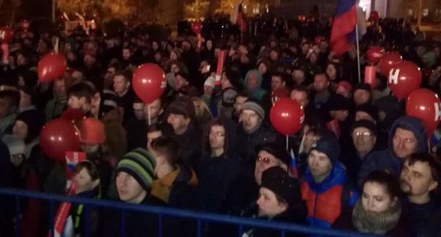 Митинг с участием Алексея Навального. Волгоград, 10 ноября 2017 г. Фото Татьяны Филимоновой для "Кавказского узла"
