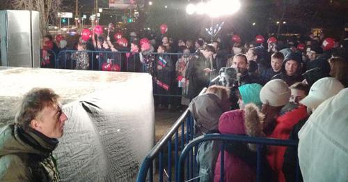 Митинг с участием Алексея Навального. Волгоград, 10 ноября 2017 г. Фото Татьяны Филимоновой для "Кавказского узла"