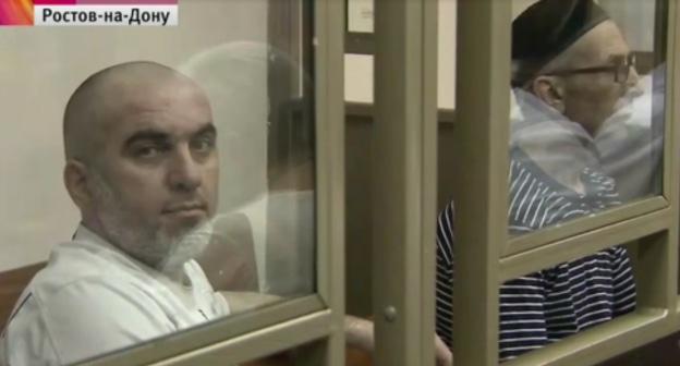 Рамзан Белялов и Магомед Маздаев. Фото: скриншот видео 1tv.ru