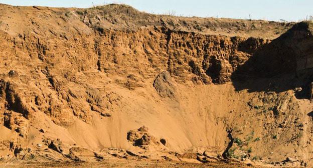 Песчаный карьер в селе Икряном Астраханской области. Фото https://astrakhan.site