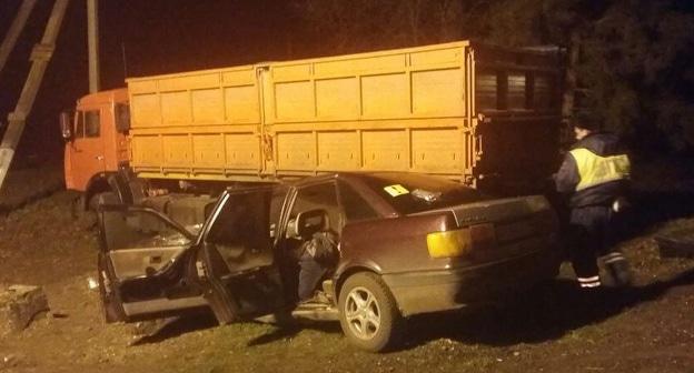 ДТП в Тихорецком районе. Фото предоставлено "Кавказскому узлу" пресс-службой ГУ МВД России по Краснодарскому краю
