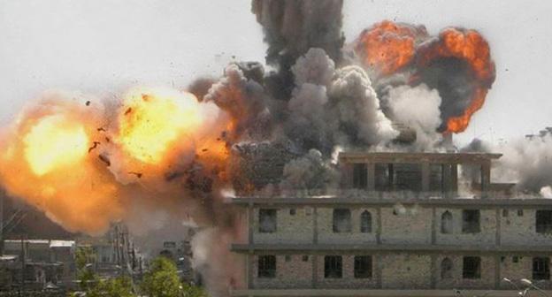 Взрыв завода в поселке Локбатан. Фото http://median.az/index.php?newsid=57170