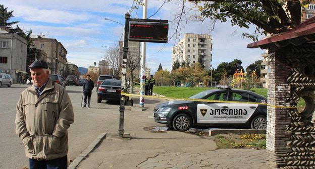 Улица Габриэля Салоса в Самгорском районе Тбилиси, где проходит спецоперация. Тбилиси, 22 ноября 2017 г. Фото Инны Кукуджановой для "Кавказского узла"