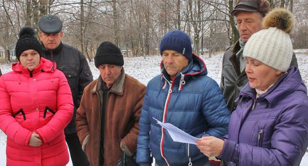 Пикет шахтеров в Гуково. 23 ноября 2017 г. Фото Вячеслава Прудникова для "Кавказского узла"