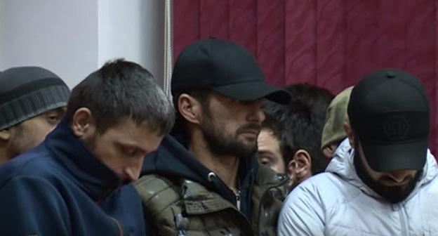 Профилактическая беседа с задержанными за употребление наркотических препаратов в МВД по Чеченской Республике. Грозный, 18 ноября. Кадр из видео телеканала "Грозный" https://www.youtube.com/watch?v=eln_N61q6Tk