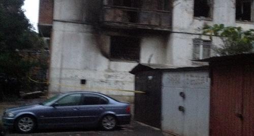 Дом в Тбилиси, где жили предполагаемые террористы. Фото Галины Готуа для "Кавказского узла"