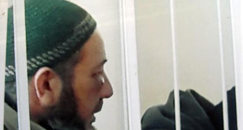 Багаудин Опиев в суде после задержания. Фото адвоката Магомеда Гандаур-Эги для "Кавказского узла"