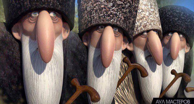 Кадр мультсериала  "Аул мастеров".  Фото Руслан Салимагаев https://vk.com/altus05