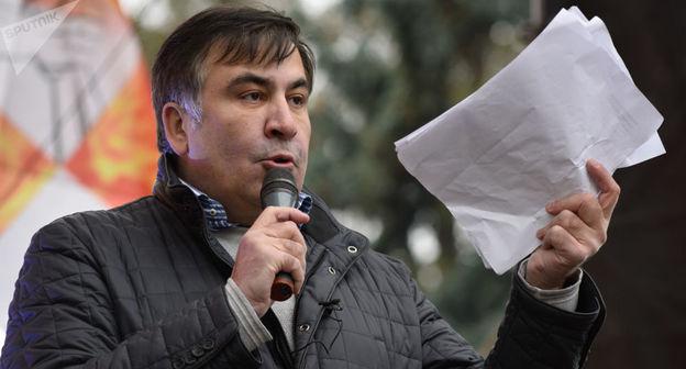 Михаил Саакашвили. Фото © Sputnik/ Stringer
https://sputnik-georgia.ru/world_politics/20171201/238384952/knutom-i-pryanikom-saakashvili-v-ukraine-soobshhil-dve-novosti.html