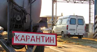 Карантинный пункт АЧС на въезде на Волгоградский мост. Фото Вячеслава Ященко для "Кавказского узла"