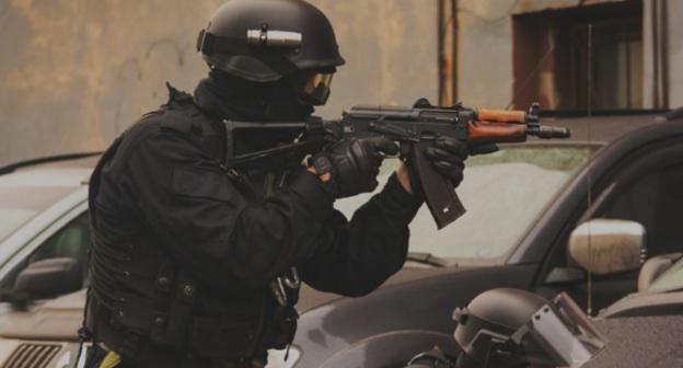 Спецоперация. Фото: пресс-служба Национального антитеррористического комитета http://nac.gov.ru/kontrterroristicheskie-operacii/v-hode-perestrelki-na-postu-dps-v-ingushetii.html