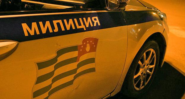 Машина абхазской милиции. Фото © Sputnik / Илона Хварцкия

