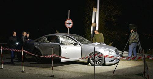 На месте расстрела Павла Ардзинбы. 13 декабря 2017 г. Фото: Sputnik/Томас Тхайцук