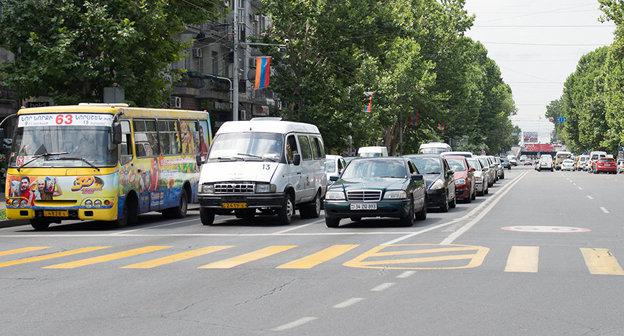 Дорожное движение в Ереване. Фото © Sputnik/ Asatur Yesayants
