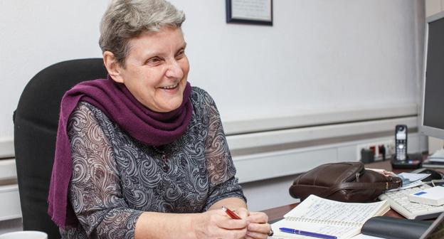 Светлана Ганнушкина.  Фото: Александр Федоров, http://refugee.ru/news/kto-i-pochemu-edet-v-rossiyu/