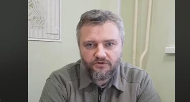 Кадр из видеообращения Анатолия Болтыхова, размещенного на странице адвоката Сергея Куницкого в Facebook  https://www.facebook.com/sergey.kunitsky/videos/1519797298099845/