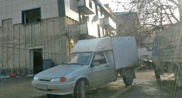 Демонтаж частного дома по улице Кадырова в Шали. Территория прилегающая к высоткам. Фото корреспондента "Кавказского узла"