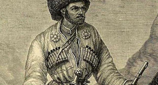 Хаджи-Мурат. Гравюра Г.И. Грачёва (1886) с литографии 1851 года из собрания П.А. Ефремова. Фото http://commons.wikimedia.org/