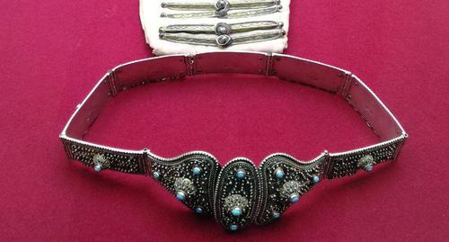 Экспонаты выставки аланского золота в Национальном музее Северной Осетии. 3 января 2017 года. Фото Эммы Марзоевой для "Кавказского узла".