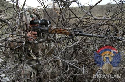Военнослужащий Армии обороны. Фото пресс-службы Минобороны Нагорного Карабаха.