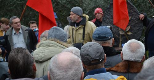 Участники митинга. Сочи, 8 января 2018 г. Фото Светланы Кравченко для "Кавказского узла"