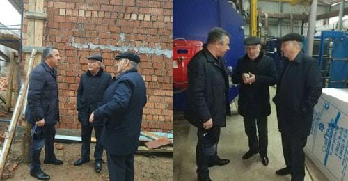 Глава Каспийска Магомед Абдулаев (слева) осмотрел котельную после жалоб жителей города. 4 января 2018 г. Фото: пресс-служба администрации Каспийска http://kaspiysk.org/novosty/glava_kaspiyska_magomed_abdulaev_lichno_osmot