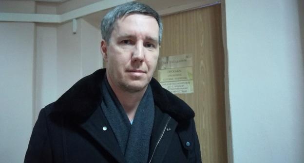 Адвокат Юрия Гольдера Сергей Куницкий в здании Волгоградского областного суда. 11 января 2018 года. Фото Татьяны Филимоновой для "Кавказского узла".