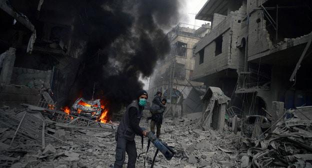 Война в Сирии. Дамаск, 6 января 2018 г. Фото: REUTERS/ Bassam Khabieh 