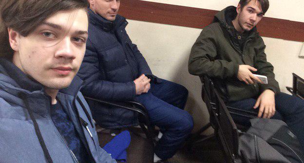 Стронники Навального, задержанные в Астрахани 20 января 2018 года. Фото Елены Гребенюк для "Кавказского узла".