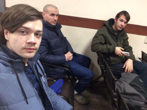 Стронники Навального, задержанные в Астрахани 20 января 2018 года. Фото Елены Гребенюк для "Кавказского узла".