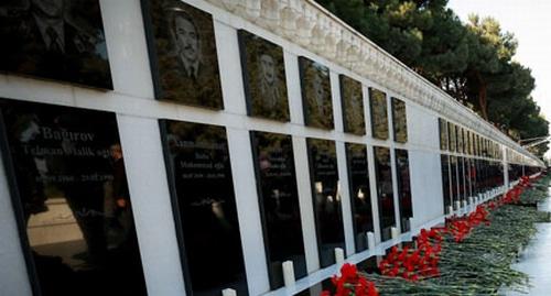 Мемориал на Аллее шехидов в Баку. Фото Азиза Каримова для "Кавказского узла"