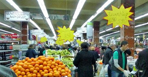 Ереванский супермаркет. Декабрь 2014 года. Фото Тиграна Петросяна для "Кавказского узла"