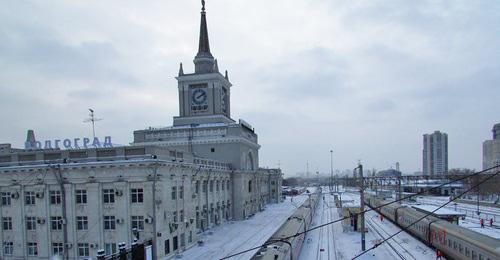 Часы на здании Волгограда. Фото Вячеслава Ященко для "Кавказского узла"