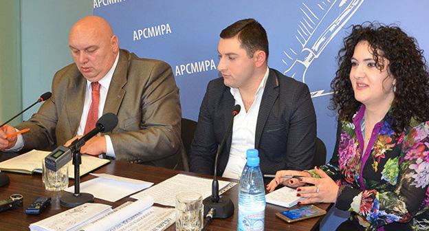 Пресс-конференция администрации Галского района. Фото: Sputnik/Сария Кварацхелия