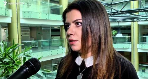  Марианна Григорян. Скриншот видео канала Youtube Радио Азатутюн.

