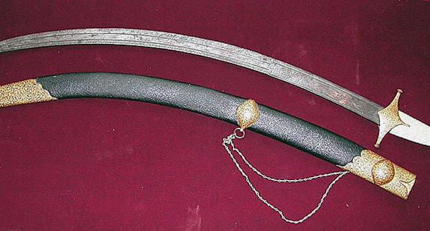 Сабля Надир-Шаха. Фото: предоставлено музеем Комбината художественных изделий http://www.pkf-kubachi.ru/