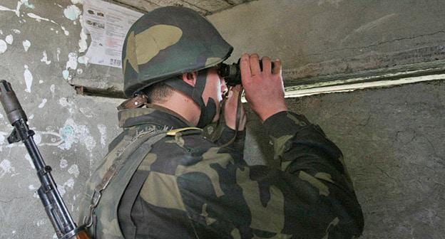 На линии соприкосновения в Нагорном Карабахе. Фото: Sputnik/Илья Питалев