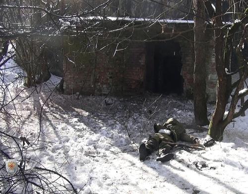 Предполагаемый боевик, убитый силовиками в Назрановском районе 10 февраля 2018 года. Фото пресс-службы НАК. http://nac.gov.ru/kontrterroristicheskie-operacii/v-ingushetii-v-hode-kto-neytralizovany-dvoe.html