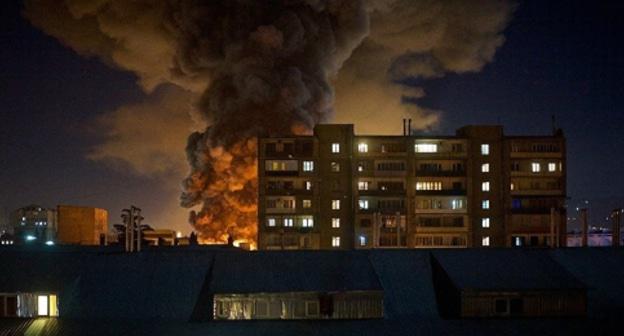 Пожар в Тбилиси 27 февраля. Фото: Alexander Imedashvili, https://sputnik-georgia.ru

