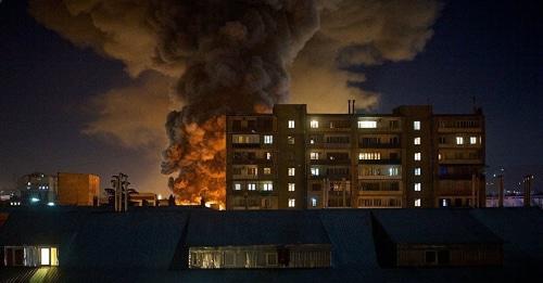 Пожар в Тбилиси 27 февраля. Фото: Alexander Imedashvili, https://sputnik-georgia.ru


