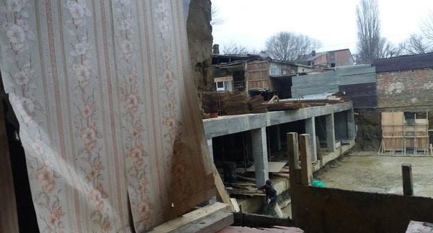 Разрушенные дома в Махачкале. Фото: пресс-служба администрации Махачкалы