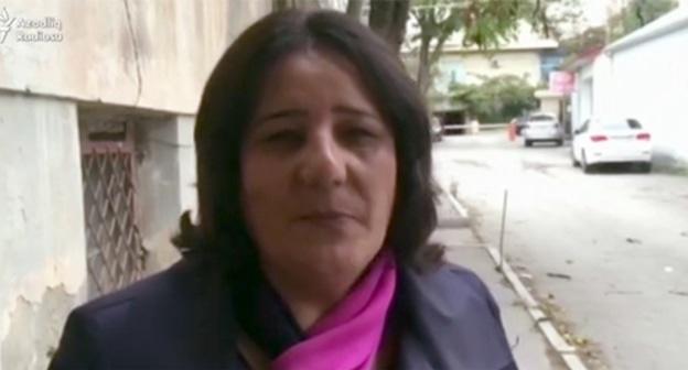 Гезяль Байрамлы. Фото: скриншот видео Youtube канала 
RadioAzadliq.
