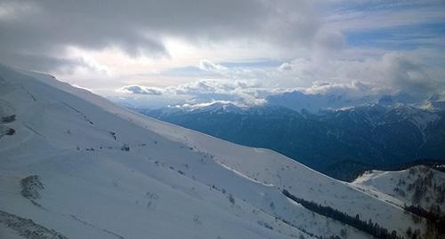 Роза Пик, вид на южный склон. Фото Владимира Козлова для "Кавказского узла"